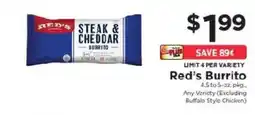 ShopRite Red's Burrito offer