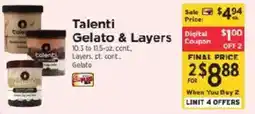 ShopRite Talenti Gelato & Layers offer