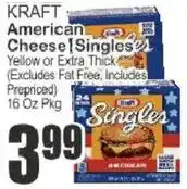 Key Food Kraft american cheese singles offer