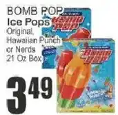 Key Food Bomb Pop Ice Pops offer