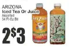 Key Food Arizona iced tea or juice offer