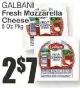 Key Food Galbani fresh mozzarella cheese offer