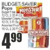 Key Food Monster pops offer