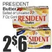 Key Food President butter offer