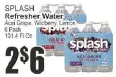 Key Food Splash refresher water offer