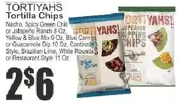 Key Food Tortiyahs tortilla chips offer