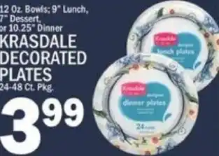 Krasdale decorated plates