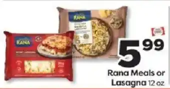 Rana Meals or Lasagna