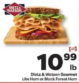 Weis Markets Dietz & Watson Gourmet Lite Ham or Black Forest Ham offer