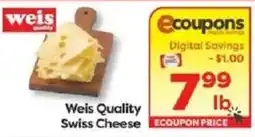 Weis Markets Weis Quality Swiss Cheese offer