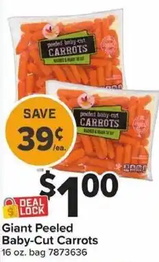 Giant Food Giant Peeled Baby-Cut Carrots offer