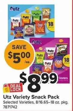 Utz Variety Snack Pack