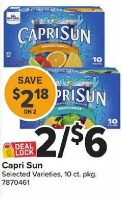 Giant Food Capri Sun offer