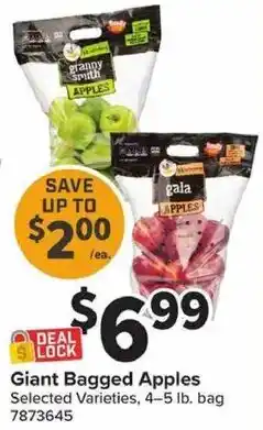 Giant Food Granny Smith Apples offer