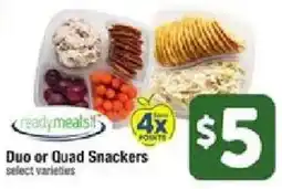 Star Market Ready Meals Duo or Quad Snackers offer
