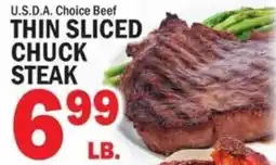 C Town U.S.D.A. Choice Beef Thin Sliced Chuck Steak offer