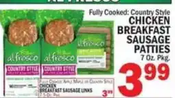 C Town Alfresco country style chicken breakfast sausage patties offer