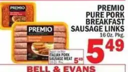 C Town Premio pure pork breakfast sausage links offer