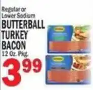 C Town Butterball turkey bacon offer