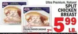 C Town Ultra Premium, Natural Split Chicken Breast offer