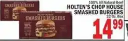 C Town Holten's chop house smashed burgers offer
