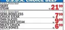 C Town U.S.D.A. Choice Beef Skirt Steak offer