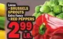 C Town Loose Brussels Sprouts Extra Fancy Red Peppers offer
