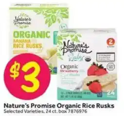 Stop&Shop Nature's Promise Organic Rice Rusks offer