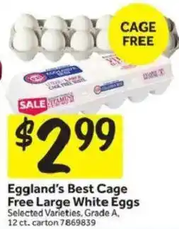 Stop&Shop Eggland's Best Cage Free Large White Eggs offer