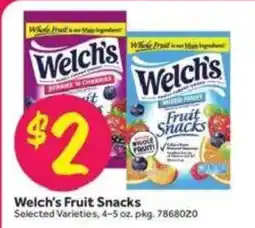 Stop&Shop Welch's Fruit Snacks offer