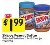 Stop&Shop Skippy Peanut Butter offer