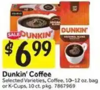 Stop&Shop Dunkin' Coffee offer