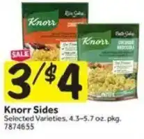 Stop&Shop Knorr Sides offer