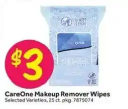 Stop&Shop CareOne Makeup Remover Wipes offer