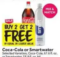 Stop&Shop Coca-Cola or Smartwater offer