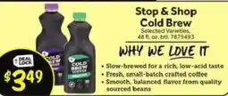 Stop&Shop Stop & Shop Cold Brew offer