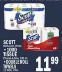 C Town Scott bathroom white double roll towels offer