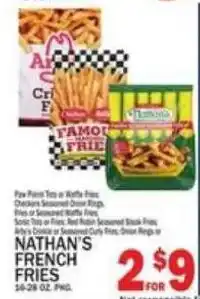 C Town Nathan's French Fries offer