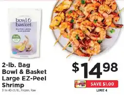ShopRite Bowl & Basket Large EZ-Peel Shrimp offer