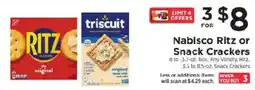 ShopRite Nabisco Ritz or Snack Crackers offer