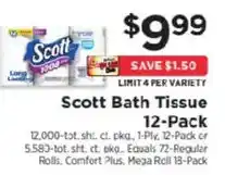 ShopRite Scott Bath Tissue offer