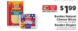 ShopRite Borden Natural Cheese Slices offer