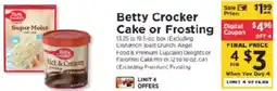 ShopRite Betty Crocker cake or frosting offer