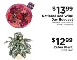 ShopRite National Red Wine Day Bouquet offer