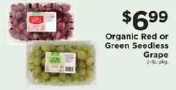 ShopRite Organic Red or Green Seedless Grape offer