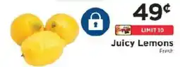 ShopRite Juicy Lemons offer