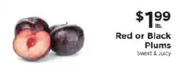 ShopRite Red or Black Plums offer