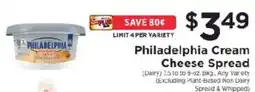 ShopRite Philadelphia cream cheese spread offer