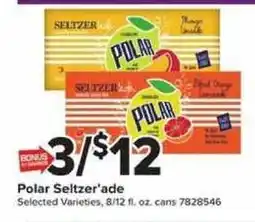 Giant Food Polar Seltzer'ade offer