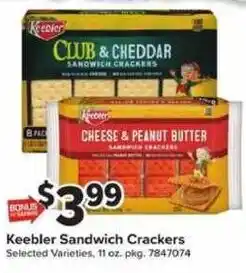 Giant Food Keebler Sandwich Crackers offer
